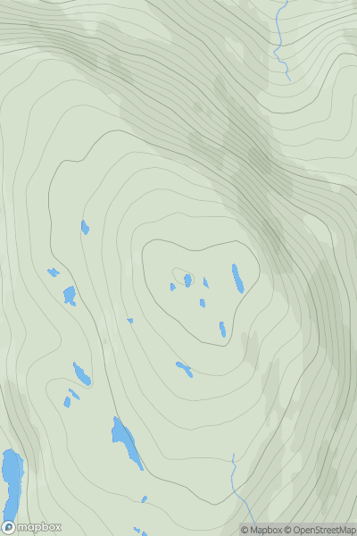 Thumbnail image for An Staonach showing contour plot for surrounding peak