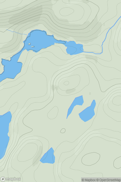 Thumbnail image for Cnoc Ruigh a' Chlachain showing contour plot for surrounding peak