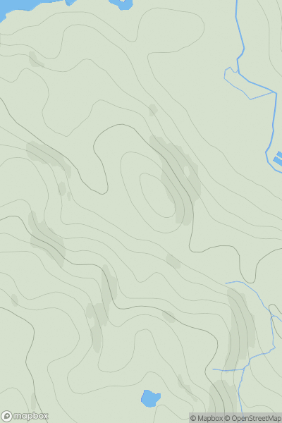 Thumbnail image for Cnoc Allt Rubha na Moine showing contour plot for surrounding peak