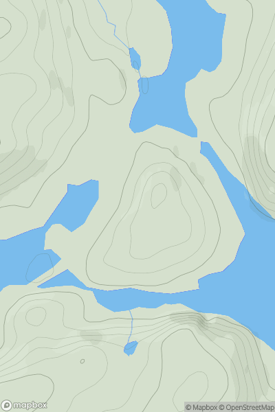 Thumbnail image for Rubha nan Uan showing contour plot for surrounding peak