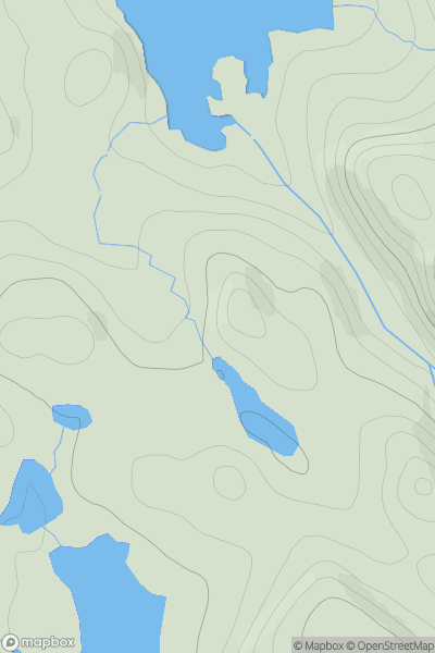 Thumbnail image for Cnoc na Ruighe Shligeich showing contour plot for surrounding peak